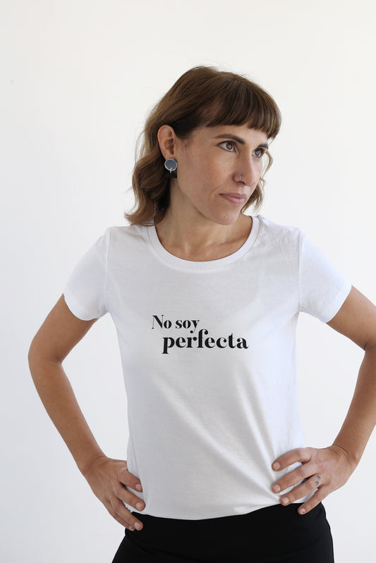 Camiseta No Soy Perfecta Blanca